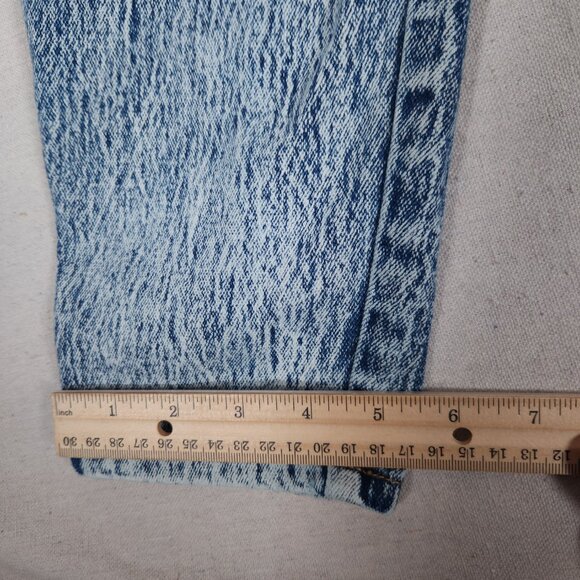 Vintage Sasson Acid Washed Blue Jeans Womens Size 9 Tapered Denim Pants FLAW - Picture 8 of 16